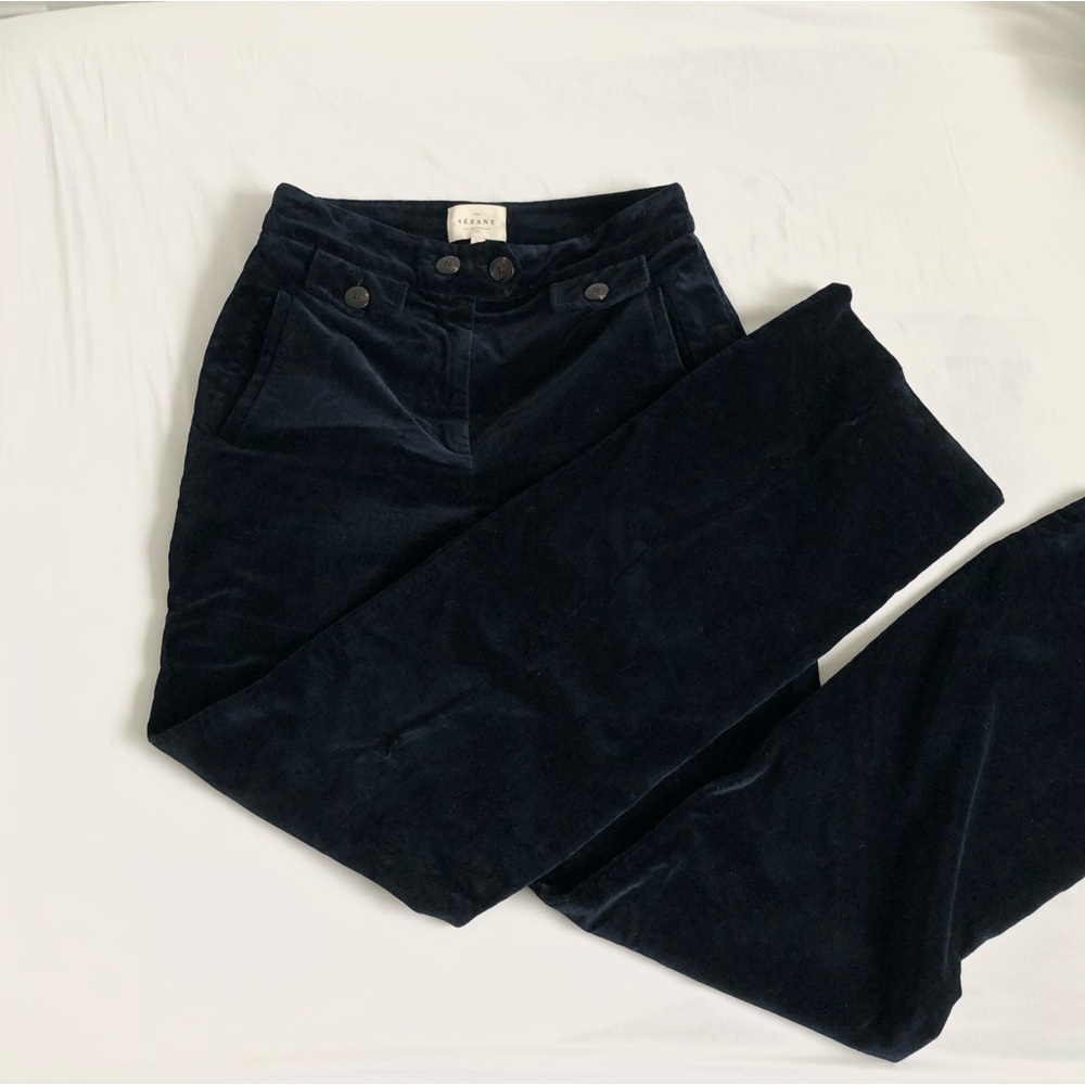 SEZANE Dark Navy Wide-Leg Jeans